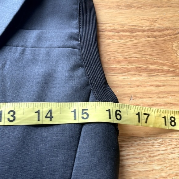 BCBGMaxazria Black Tuxedo Vest Single Button Size XS Formal City Lined - Picture 7 of 12